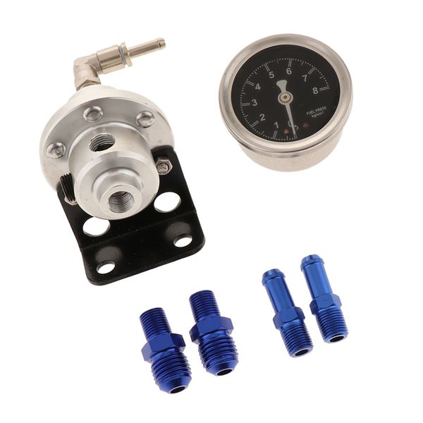 

type s adjustable fuel pressure regulator universal jdm turbo+liquid gauge