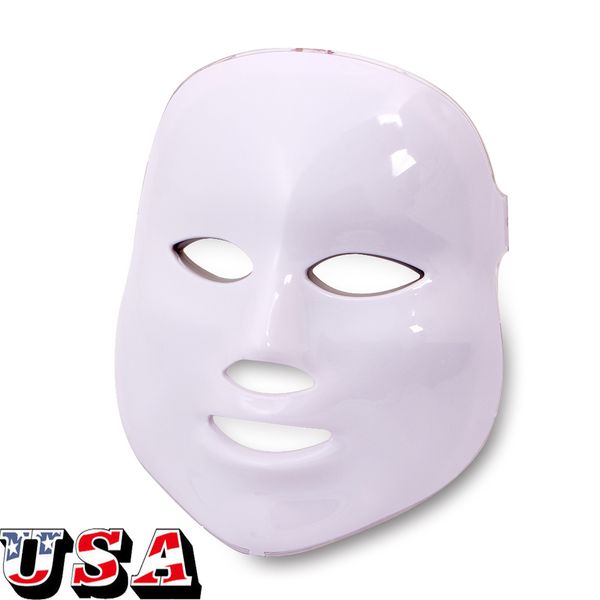 US Ship LED Micro иглы ролик удаление акне светодиодный свет 7 цвет маска для лица Омоложение PDT