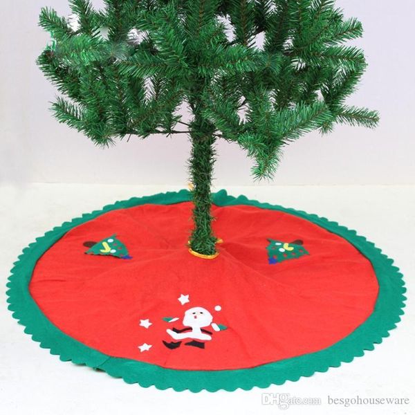 

christmas trees skirts party 90cm xmas tree skirt new year holiday party supplies home floor decor santa claus tree skirt bh0224-1 tqq