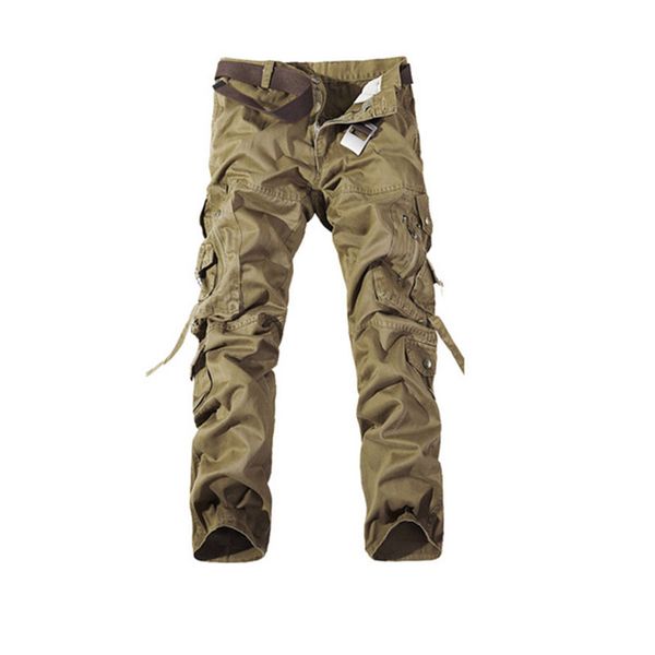

man cargo pants with zipper multi pockets long relaxed trousers mens pant clothing for spring and autumn apparel 62aw e1, Black