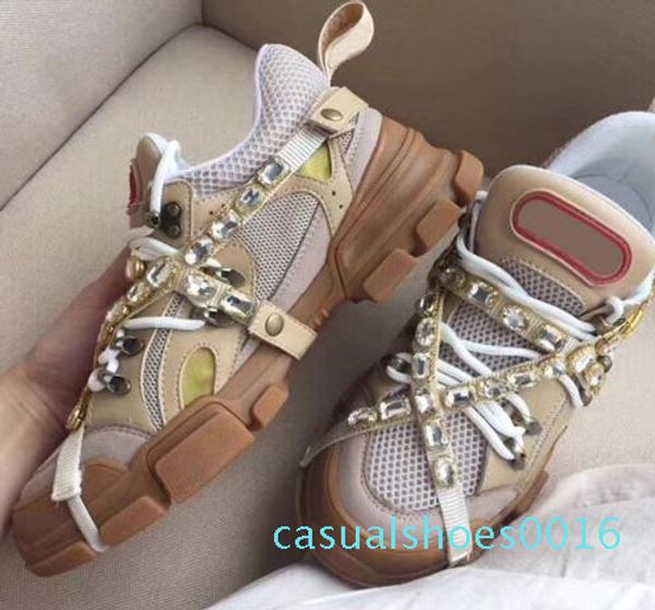 

2018 new luxury leather casual shoes women designer sneakers men shoes genuine leather fashion mixed color original box c16, Black