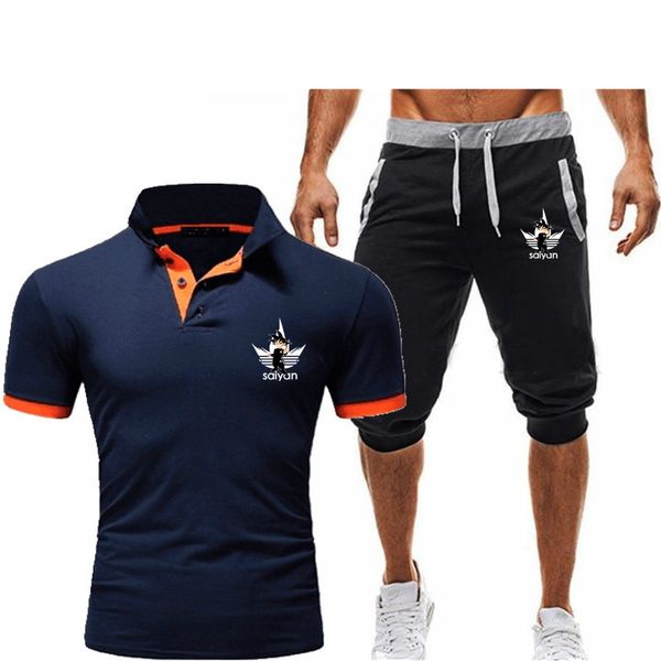 

популярная летняя рубашка укун комплект с коротким рукавом slim shirt мужская спортивная досуговая мужская комплект из двух частей, White;black