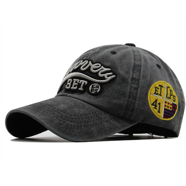 

100% washed denim baseball cap snapback hats autumn summer hat for men women caps casquette hats letter embroidery gorras, Blue;gray