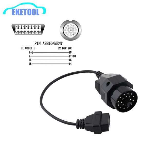 

1 шт. obd2 диагностический кабель для 20pin разъем obd2 к obd1 для разъем 20pin к 16pin pin obd адаптер