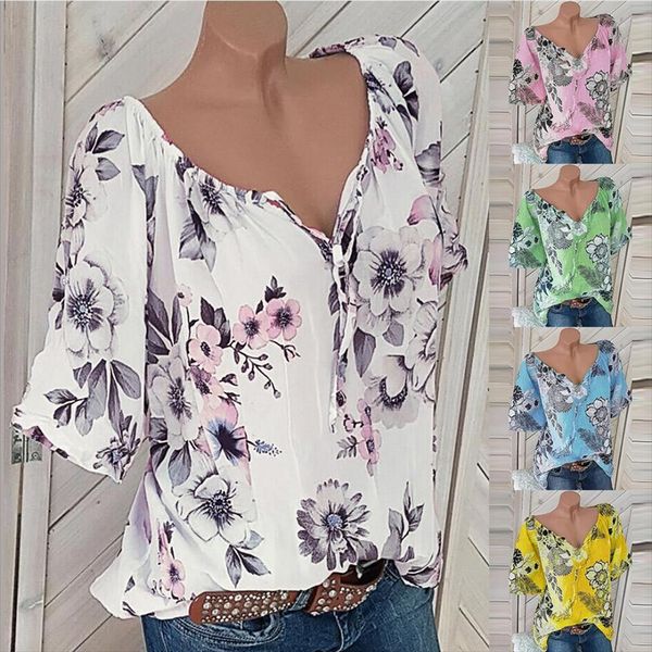

one-line collar lace printing loose large size women's short shorts one-line collar lace printing loose large size women's t-shirt, White