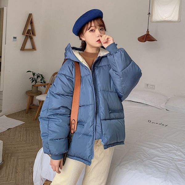 

bhdd cotton-padded jacket female korean cotton-padded jacket short bread soft sister winter clothes women, Black