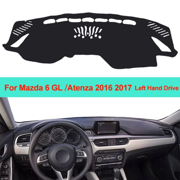 

car inner dashboard cover dash mat carpet cushion for 6 gl atenza 2016 2017 sun shade dash board cover left hand drive