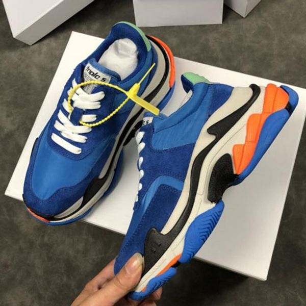 

with box sneaker casual shoes trainers fashion sports shoes leather boots sandals slippers vintage air for man woman 04bl3502, Black