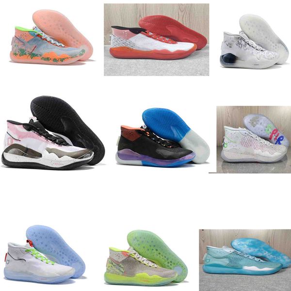 

original kd 11 basketball shoes for sale oreo black easter blue yellow red men kevin durant xi sneakers tennis