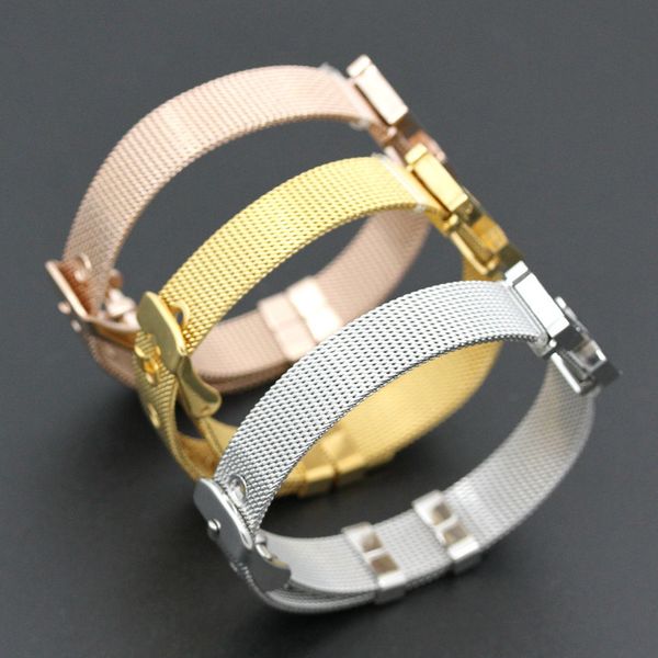 

2020 sell h bracelet women 316l titanium steel love bracelets pulseiras watch strap net watch adjustable bracelet gift, Black