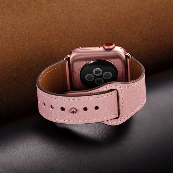 

Ремешок для часов из натуральной кожи для Apple Watch Series 4 3 2 1 42mm 44mm, Viotoo Женщины Роскош