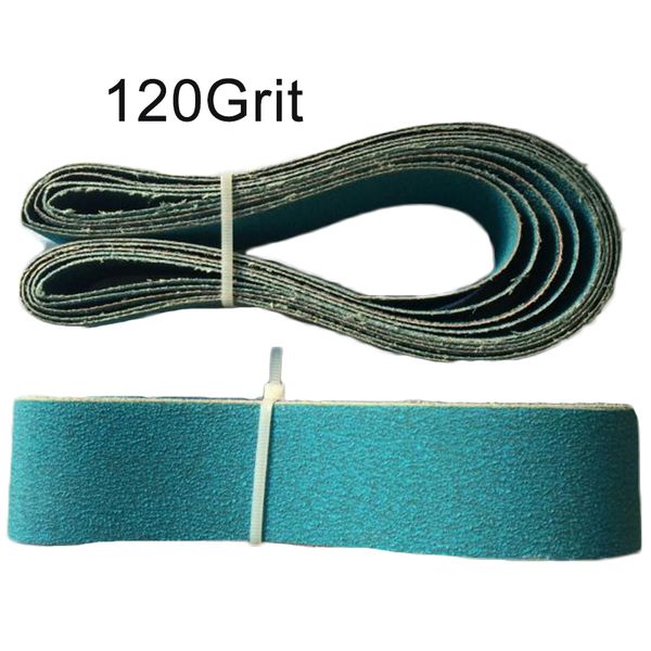 

2pcs sanding belts 120 grit for polishing leather belt sander sanding belt