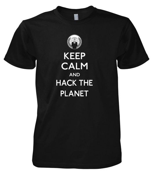 

il smanettone anonymous planet hack t-shirt ssejw, Black