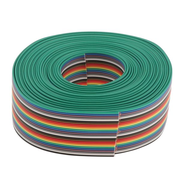 

26-pin colorful rainbow ribbon cable 5m length 3.2cm width wiring wire