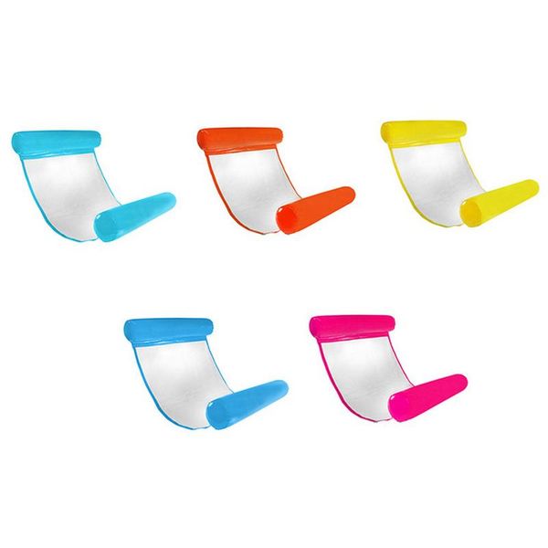 

water mesh hammock pool lounger float inflatable rafts swimming pool air floating chair compact portable dual-use backrest