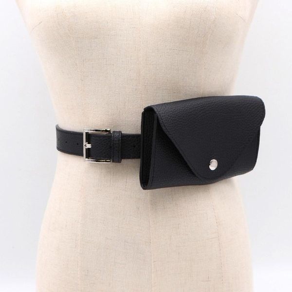 

women leather belt fanny pack with removable belts waist belt shoulder bag with hasp retro clothing accessories #p1