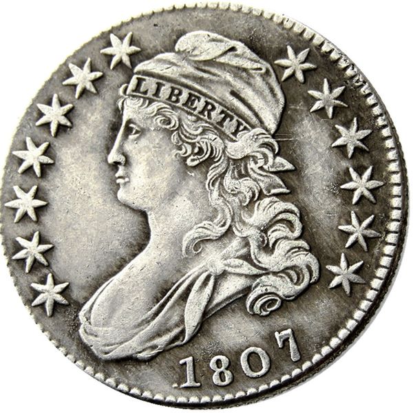 

us 1807-1824 capped bust half dollar craft silver plated copy coin metal dies manufacturing factory price