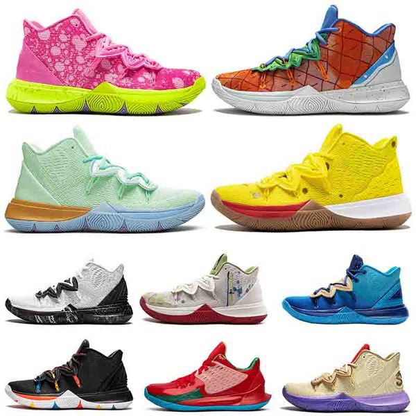 

wholesale mens womens basketball shoes kyrie sneakers brand friends i love you mom mamba mentality neon sole hero duke oreo designers, White;red