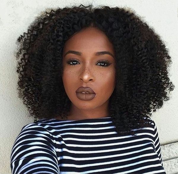 

mongolian human hair lace front wigs for black women afro kinky curly wig natural hairline 8-24 inch, Black;brown