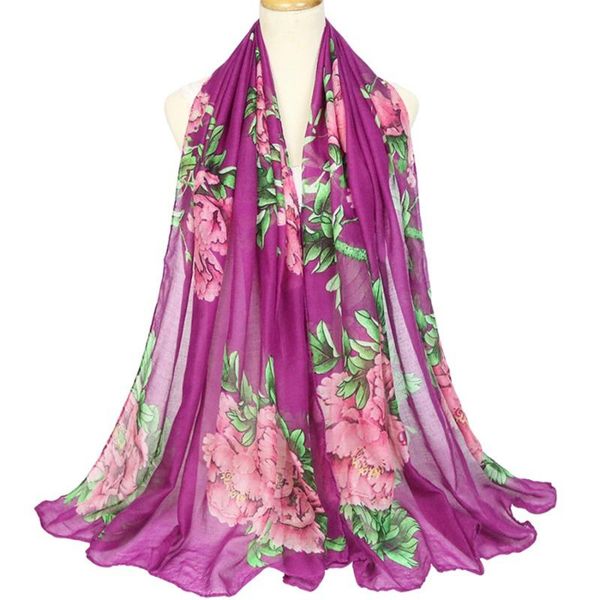 

speelk new fashion balinese cotton and linen scarves women ethnic style scarf and wraps female pretty printed shawl wholesale, Blue;gray