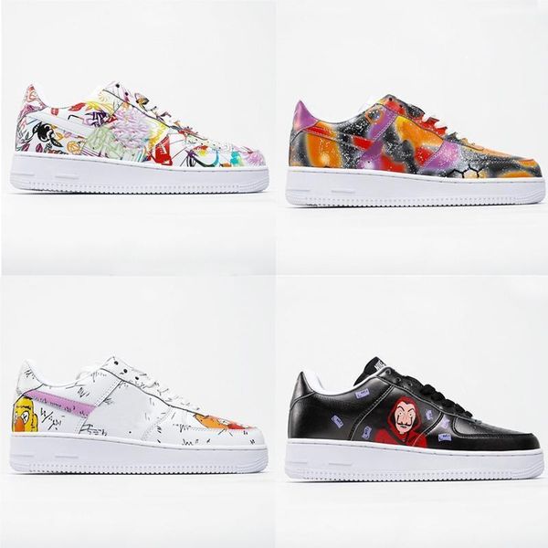 

mens running shoes women skateboard shoes graffiti low leisure 1 07 athletes 1s casual shoes sports trainers sneakers 40-45
