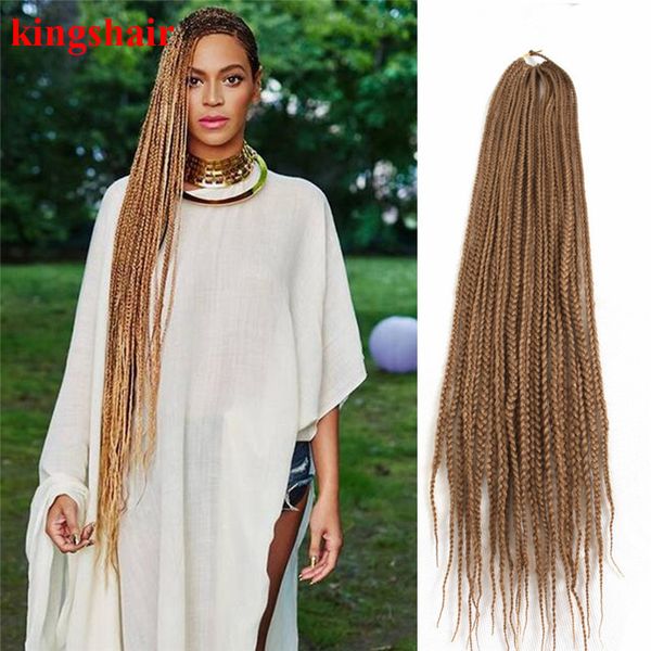 2020 30 Inches Crotchet Box Braids Hair Extensions 1 4 27 30