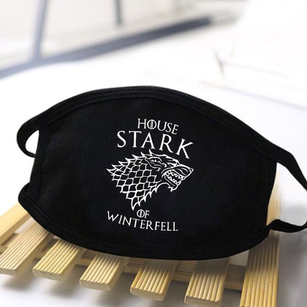 

game of thrones face mask women/men funny print masks cartoon lovely mouth muffle washable black casual dustproof masks 2020 iqezp