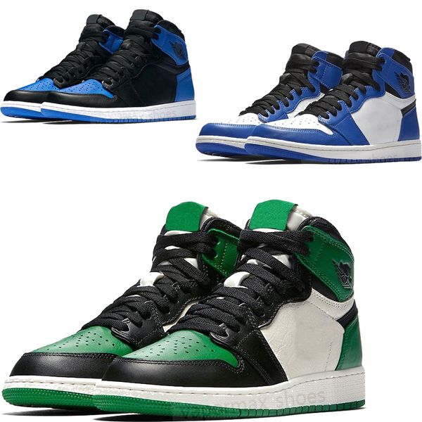 

2019 new fashion athletics sneakers running shoe jumpman 1 basketball shoes for women sports torch hare game royal pine green court