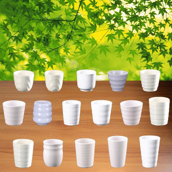 Японское кольцо Striae Cup цепочка ресторан водяная чашка имитация фарфоровая меламина посуды чашки чайные чашки A5 меламиновая посуда