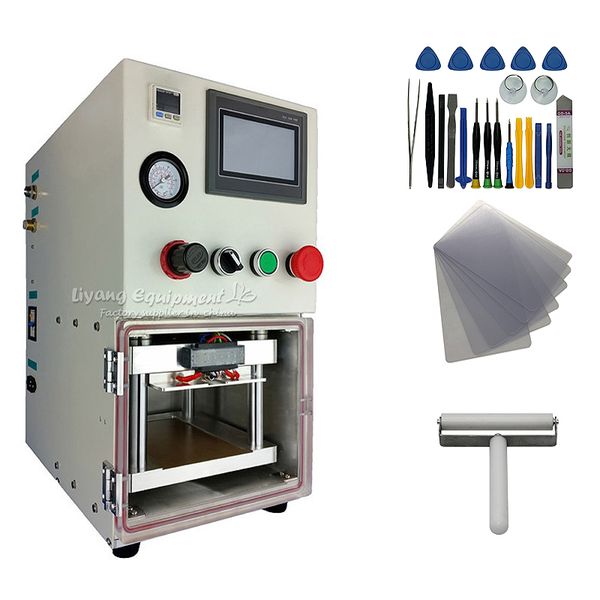 

ly 9100 7 inch desk3 in 1 multi-functions layer oca laminating machine (oca glue,tp,lcd) professional for curved edge screen