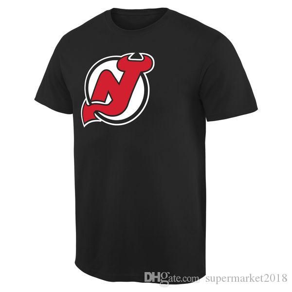 

18 19 men's new jersey devils t-shirts sport jersey white black gray red designer hockey fans tee printed brand logos