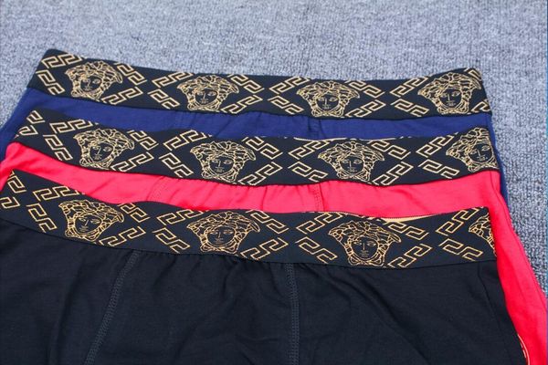 

mens boxers modal print underwears male fashion underpants a lot men comfortable mid-waist boxers, Black;white