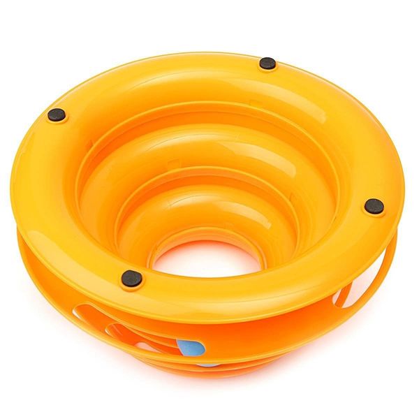 

игры лабиринт мяч игрушка 3 слоя из пластика для кошек собак животных оранжевый кинологического послушание