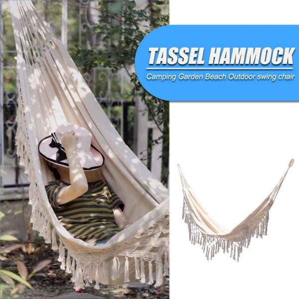 

camp furniture outdoor leisure swing hammock hiking camping hunting foldable hanging sleeping beds for household supply