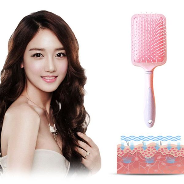 Wheat Straw Plastic Curly Straight Hair Scalp Massage Comb Sweet