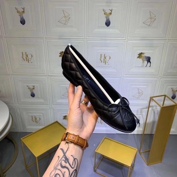 

C051 with box du t bag de igner women leather canva e padrille real lamb kin women flat hoe pearl e padrille ize eur35 42