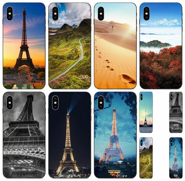 

tongtrade] paris scenery tower statue of liberty case for apple iphone 11 pro max xs 8s 7s 6s galaxy a5 honor 8a sony xperia xa 1pcs case