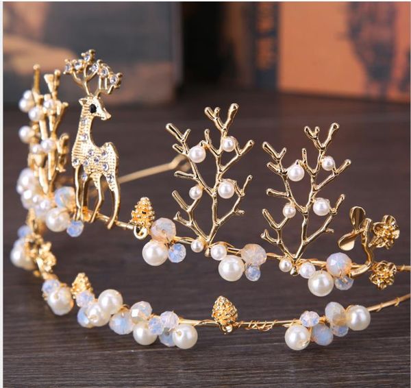 

новый свадебный головной убор корона золото животных корона свадебные аксессуары корона аксессуары для волос, Silver