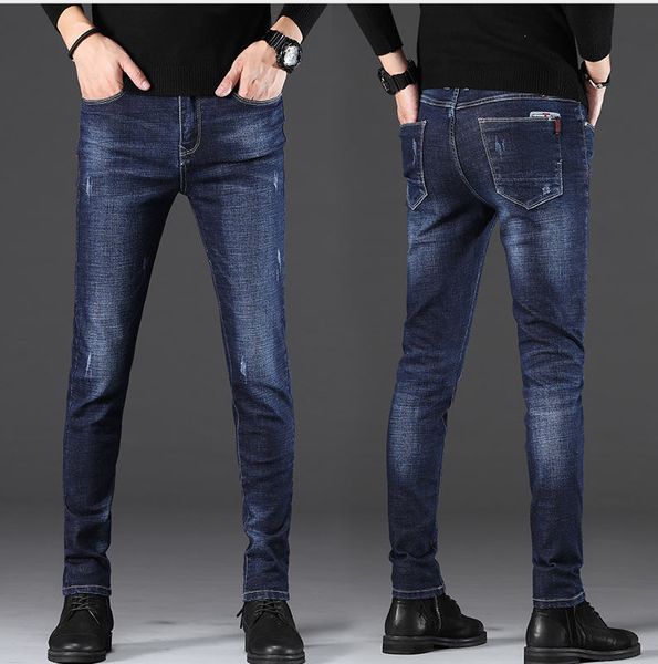 

2020 mens designer jeans men long pants fashion brand jeans slim style letters street wear men luxury jeans zipped denim pant, Blue