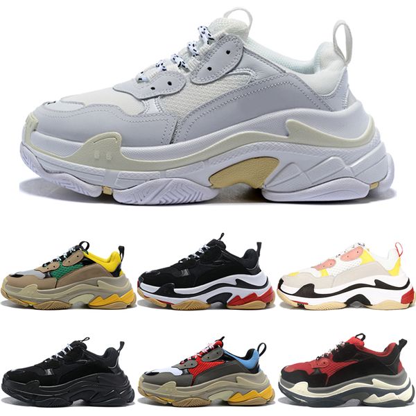 

classic paris triple s men women casual dad shoes vintage triple black pink purple fashion og mens trainers sports sneakers platform