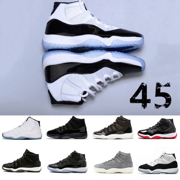 

Platinum Tint XI 11s Concord 45 Prom Night Basketball Shoes 11 Gym Red Cap and Gown PRM Heiress Bred Women men sports Sneakers