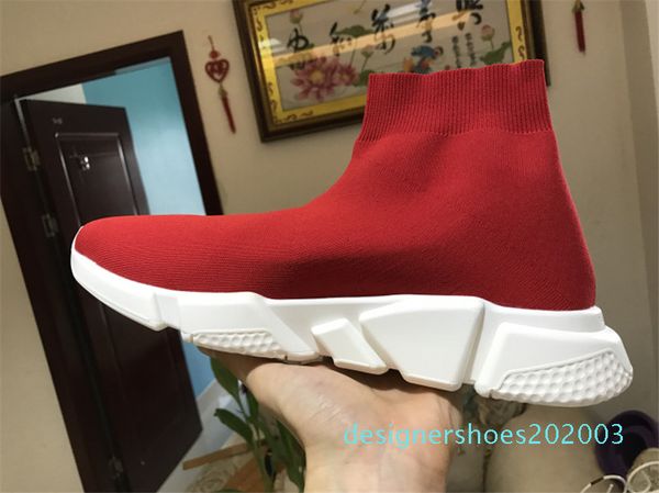 

women mens sock speed trainer shoes sneakers knitting slip-on casual walking shoe comfort all black chaussures d03