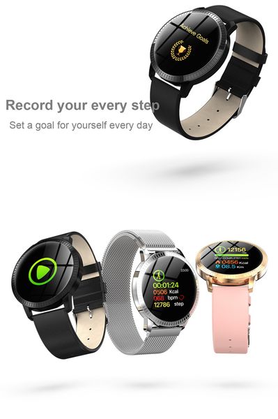 

smart watch women cf18 smart bracelet heart rate blood pressure fitness bracelet sports fitness tracker waterproof wristband pk xiaomi