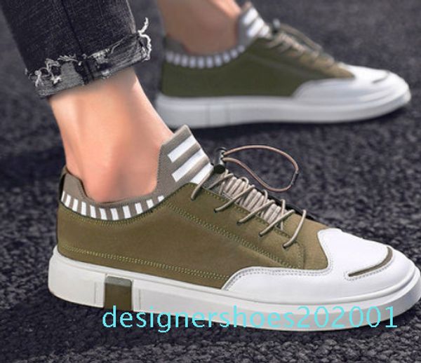 

trendy men denim monogram trainer shoes rubber outsole new shoes d1, Black