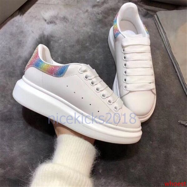 

new arrivals colorful reflection mens casual shoes platform fashion luxury designer women sneakers leather vintage trainer shoes espadrilles
