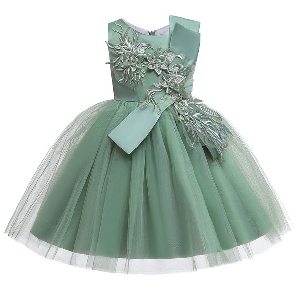 

well design a-line appliques flower girls dresses for wedding short knee birthday party dresses in stock 4 colors, Red;yellow
