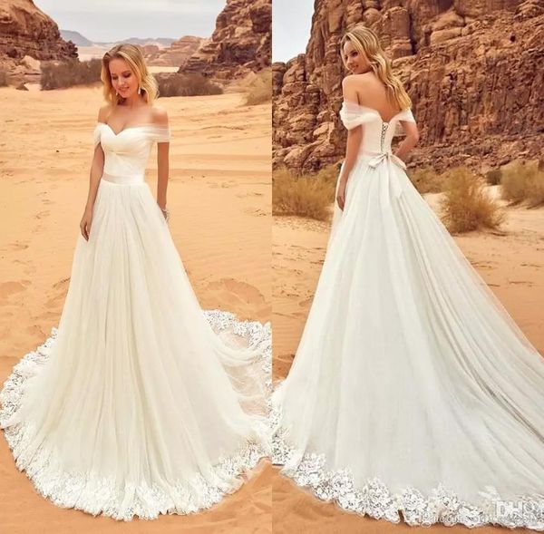 Discount Wedding Dress Lace Tulle Wedding Dresses Off The Shoulder