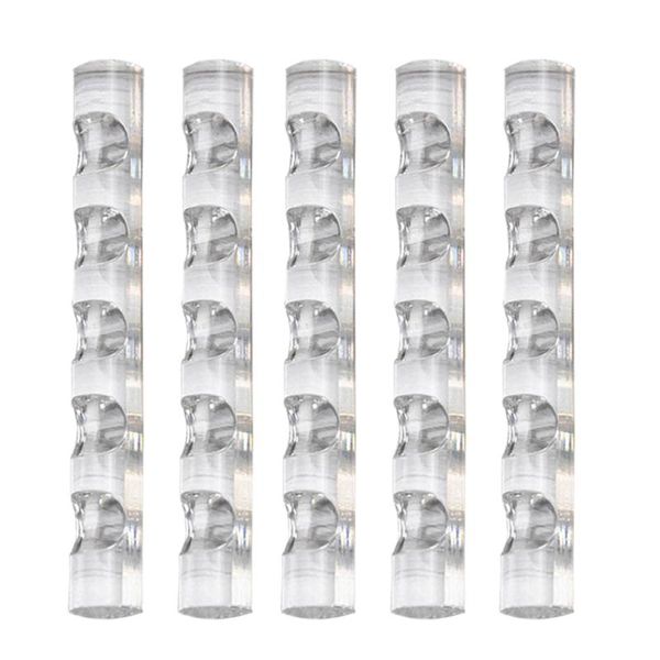 

5x clear nail art tool brush rack acrylic stand holder organizer for 5 nail pens acrylic transparent art brush pen holders