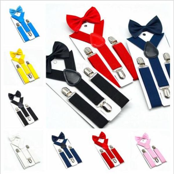 

дети подтяжки bow tie set мальчики девочки подтяжки упругие y-подтяжки с bow tie мода пояса дети детские ретро ремень клип y-обратно lt1445, Black