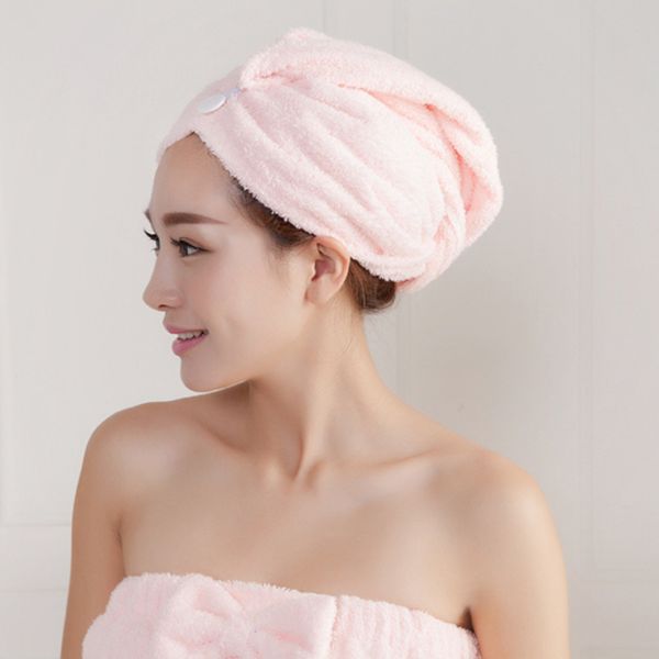 

microfibre quick-drying hair towel women girls bathroom super absorbent thicker bath towel hair dry cap salon